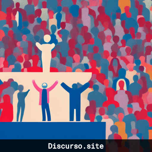 Persona en el podio hablando a un público diverso