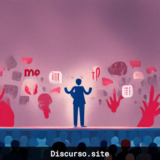 Persona hablando en un escenario con audiencia atenta