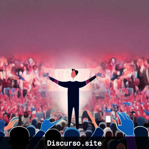 Persona feliz en escenario rodeada de público