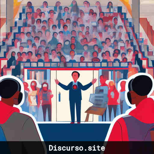 Profesor dando bienvenida a estudiantes en evento académico